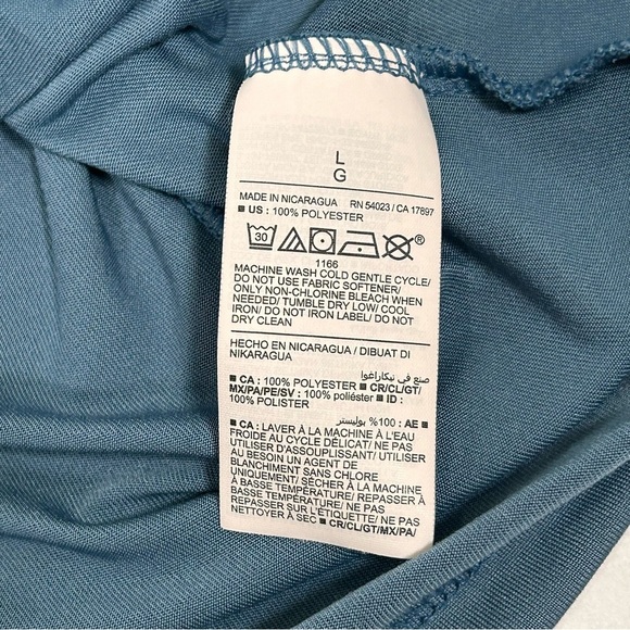 2 for$15 Old Navy Blue Polo Shirt with Navy Stripes - Picture 4 of 8